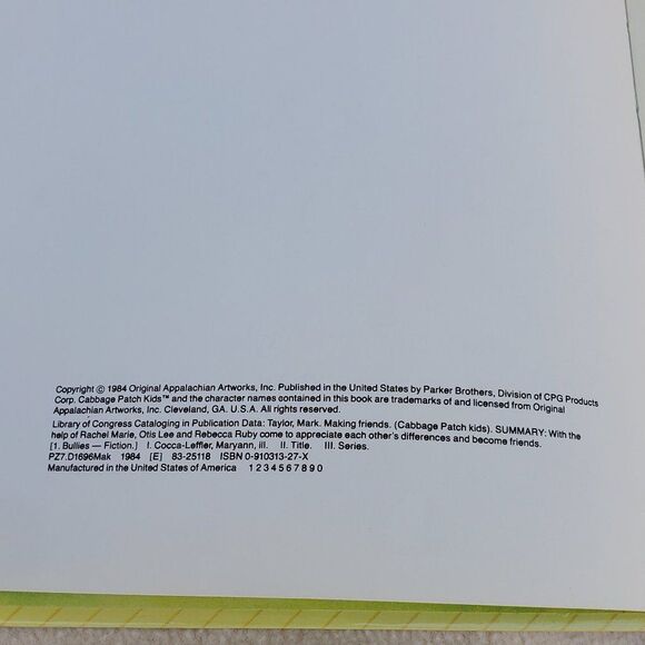 Cabbage Patch Kids Making Friends hardback book - Picture 7 of 7